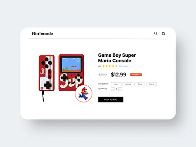 E-Commerce Shop (Single Item) Daily UI #012 app dailyui ecommerce