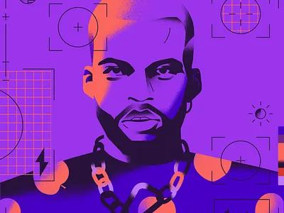 Christian Cody portrait editorial face gradient grain light photography portrait portrait illustration texture