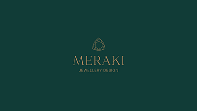 Meraki Jewellery Design Logo brand development branding design graphic design icon jewellery jewellery design logo logo design logo designer logo designs logodesign logotype type typography vector