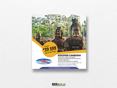 Travel company digital flyers branding brochure design travel travel agent travel brochure vector