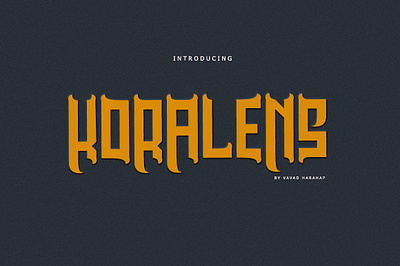 KORALENS branding design font font game logo mobile vintage