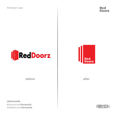 Redesign Red Doorz Logo branding design icon illustration illustrator logo logo inspiration logobrand logomark logotype