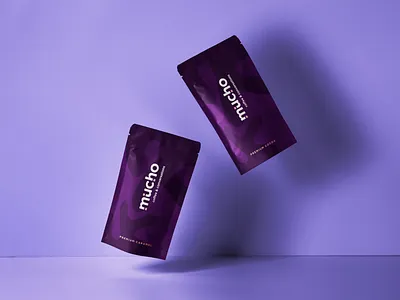Mucho Coffee Packaging brand design brand identity design branding design logo minimal packaging packaging mockup