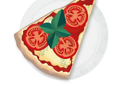 Digital food illustration artwork digitalart dish drawing food foodillustration graphic illustration illustrator menu orderonline pizza restaurantmobileapp vectorart webdesign