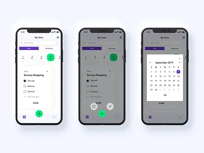 List Taking App app design app ui notes app ui