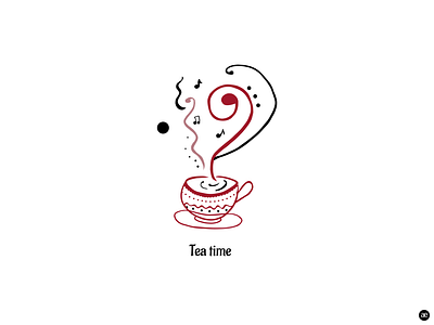 Tea time art artwork black and white creative design digital art digital illustration digital painting drawing figma food and drink graphic design graphicdesign illustration illustration art tea tea time vector web