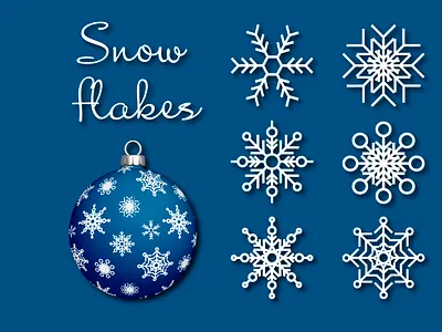Snowflake SVG Cut File Bundles | Christmas SVG | Snowflakes design drawing graphics home decor vector snowflakes winter графика