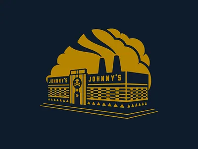 Johnny Cupcakes - Diner (Element) brand identity custom type diner growcase johnny cupcakes johnnycupcakes logo design designer logotype merch merchandise perspective skull tshirt typography vector