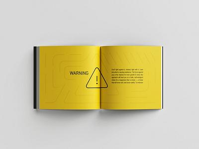 Be warned! book bookdesign booklet layout typesetting typography