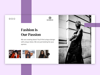 Fashion Webpage Hero Banner 2020 trends blue brand dailyuichallenge design inspiration dribbble dribbble best shot fashion fashion app fashion brand inspiration ios app design ui design