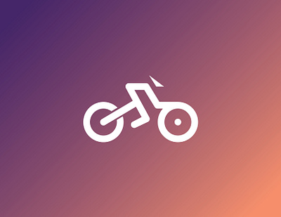 Bicycle Logo abstract logo bicycle bicycle logo bike brand design branding concept logo creative emblem flat flat logo gradient graphic design icon logo logodesign minimal negativespace ride smart