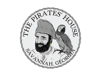 The Pirates's House adobe adobe fresco adobe illustrator adobe photoshop design digital art fresco illustration pirategraphic sticker design vector vector illustration