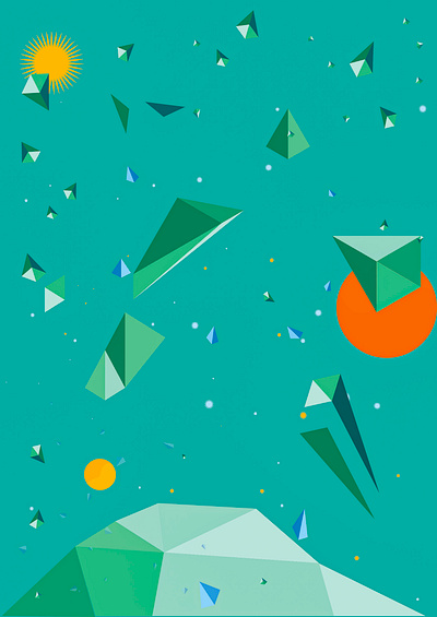 Órbita/Orbit lowpoly poster poster design vectorart vectornator