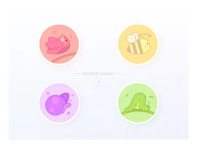 Default Avatar animal animal logo avatar bee bird butterfly default icon illustration monkey panda rabbit ui vector