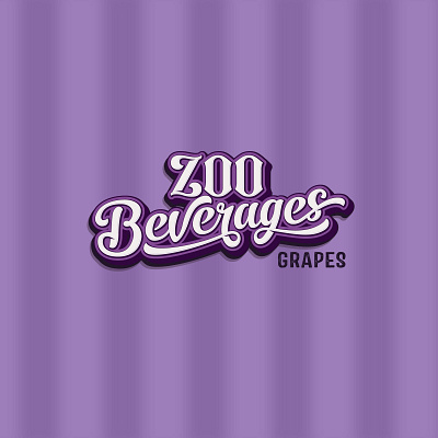 Zoo Beverages adobe illustrator beverage classic energy drink food and drink grapes lemonade logo design power retro sport typography zoo