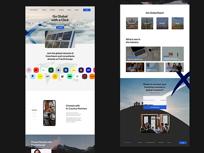 Franxchange Homepage design franchise layout minimal minimalist modern photography typography web design website whitespace