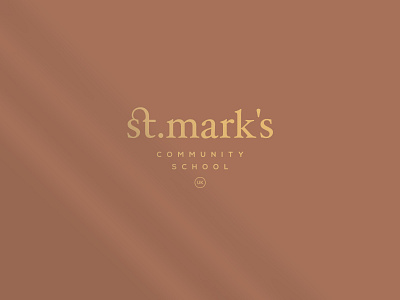 St. Mark's Logo Design branding business classic logo clean corporate identity custom lettering custom type education elegant fashion brand lettermark logo logos logotype luxury logo minimalistic school typogaphy vintage wordmark