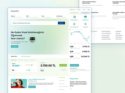 Garanti Bankasi design redesign ui webdesign