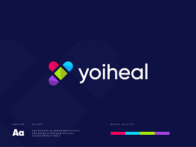 Y Letter Logo - Modern Medical Logo - Yoiheal Logo Design ahme rumon animation branding bussiness colorful creative design flat health heart icon illustration logo medical modern logo rumzzline sketch ui vector