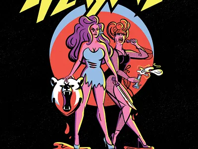 Everyone is traumatized by Christmas ben de la creme bong character christmas dump it holiday illustration jinkx monsoon metal party queens severed head t shirt