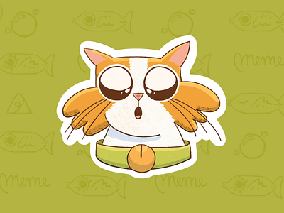 Meme pack stickers 2 ae after effects aftereffects animation cartoon cat character cute emoji gif illustration instagram loop meme motion procreate smile sticker stroke wow