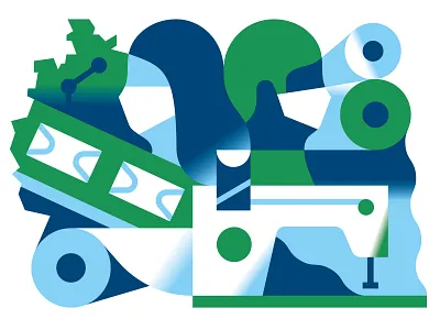 Mask Production coronavirus covid19 gesundheit health illustration mask vectro vektorgrafik visual