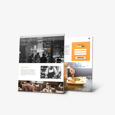 Website Restaurant Design bootstrap icons logo web design website