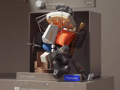 Portraits@InstagramProfile 3d adobe art cinema4d design graphic design illustration inspiration modern octane