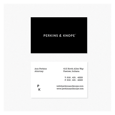 Perkins & Knope: Pawnee's #1 Law Firm brand identity branding design logo typography