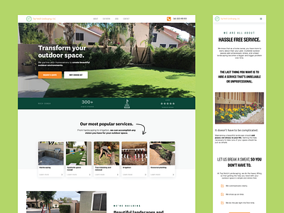 Top Notch Landscaping Website