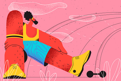 sportsman 2020 illustration lifestyle runner sketch sport sportsman streching