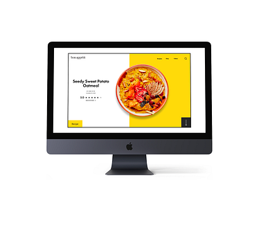 Re-design of Bon Appetit design figma food home illustration landing page recipe ui website weekly warm up weeklywarmup