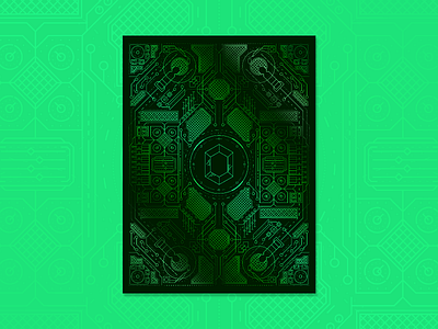 Emerald Dreams Lab Vibe Poster adobe adobe illustrator clean design emerald geometric glow gradient graphic kansascity kc music pattern poster precise production production design shiny symmetry vector