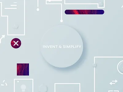 Invent & Simplify abstract amazon animation branding design illustration ui ux vector white