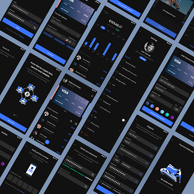 Finance app bank charts credit card currency dark app dark mode dark theme figma finance finance app finances financial fintech management management app mobile app mobile app design mobile apps mobile design