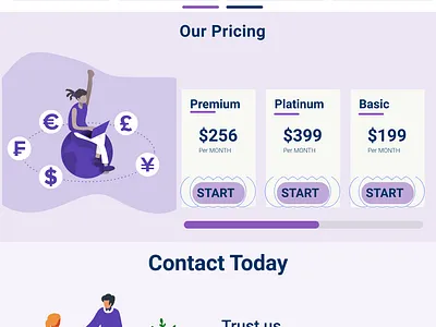Podcast Services figma landingpage uidesign