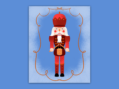 Getty nutty with nutcrackers christmas drums festive holiday illustration man nutcracker nuts procreate winter