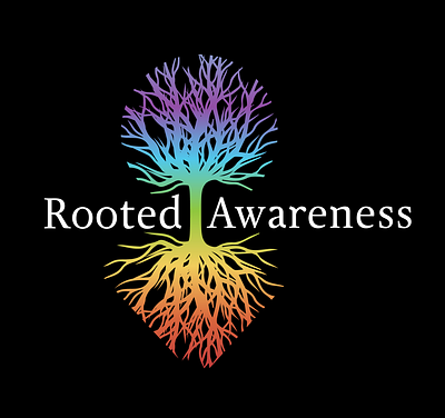 Rooted Awareness Logo branding graphic design icon identity logo minimal typography vector