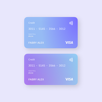 Credit Cards UI Design