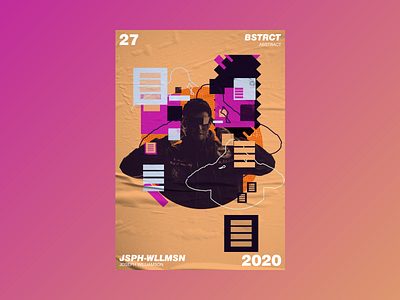 Abstract Illustration collage design experimental futuristic graphic design illustration mixedmedia poster a day poster challenge poster design