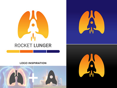 Rocket Lunger Creative Logo Design brainding branding identity design colorful logo design crative rocket logo creative logo design creative lungs logo dribbble invitation icon design icon design logo design illustration art lettermark logo line artwork logo design logo design branding logo designer rocket lunger logo symbol logo vector art design vector artwork