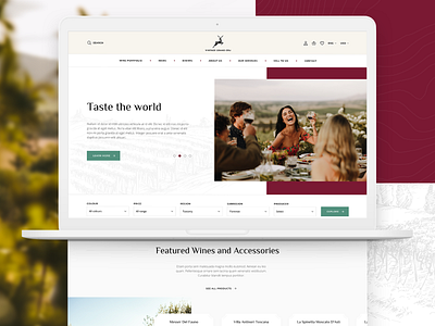 Vintage Grand Cru design ecommerce events figma figma design filtering navigation search shop simple user inteface wine wine shop wines app wines ecommerce wines shop