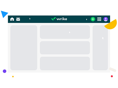 Wrike Welcome | Animated Illustration animation branding design product ui wrike wrikedesign wrikedesignteam wriketeam