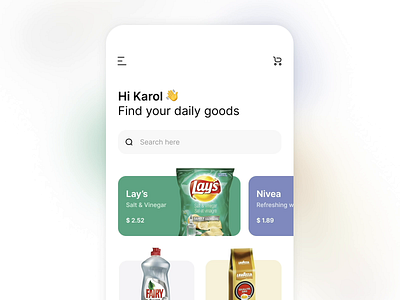 Shopping App Interaction animation app application cart design ecommerce ecommerce app groceries grocery ios liquid liquor mobile shop shopping shopping app shopping cart ui