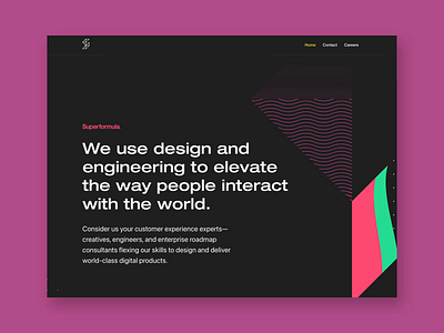 superformula.com animation design ui ux website website design