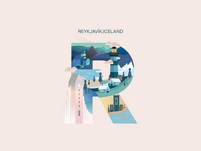 Reykjavik, Iceland december design graphicdesign iceland illustrations illustrator inspiration landmarks reykjavik vector