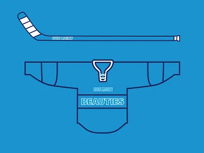 Bud Light Beauties beer branding brewery bud light budlight hockey hockey stick icons illustration jersey puck seltzer sports vector
