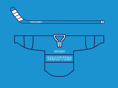 Bud Light Beauties beer branding brewery bud light budlight hockey hockey stick icons illustration jersey puck seltzer sports vector