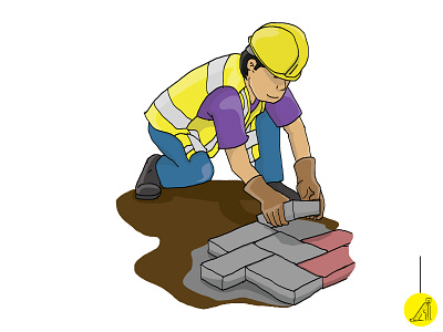 worker 2 design flat illustration minimal