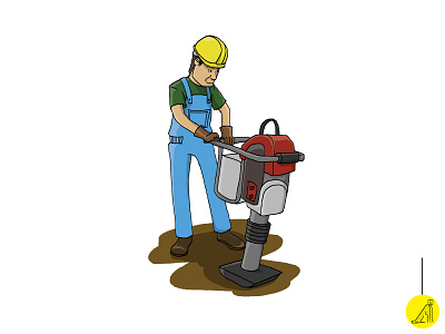 worker 1 design flat illustration minimal